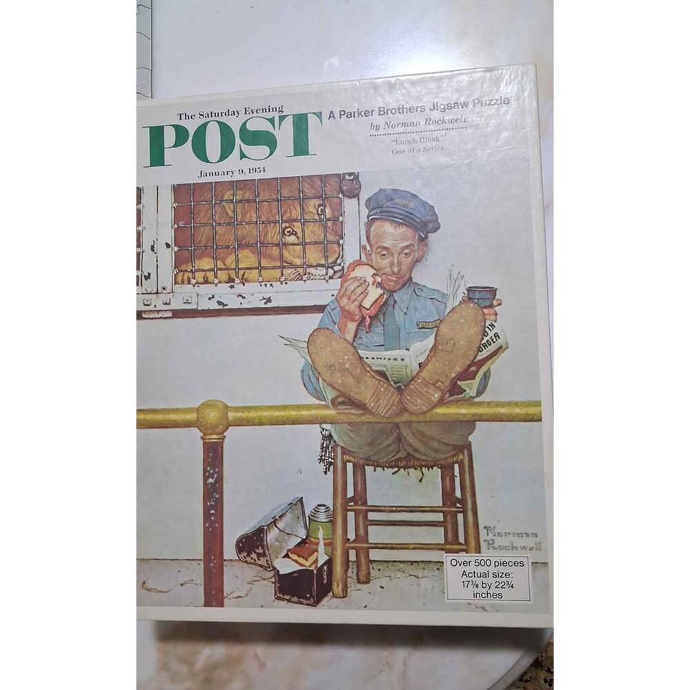1972 Parker Brothers Norman Rockwell Jigsaw